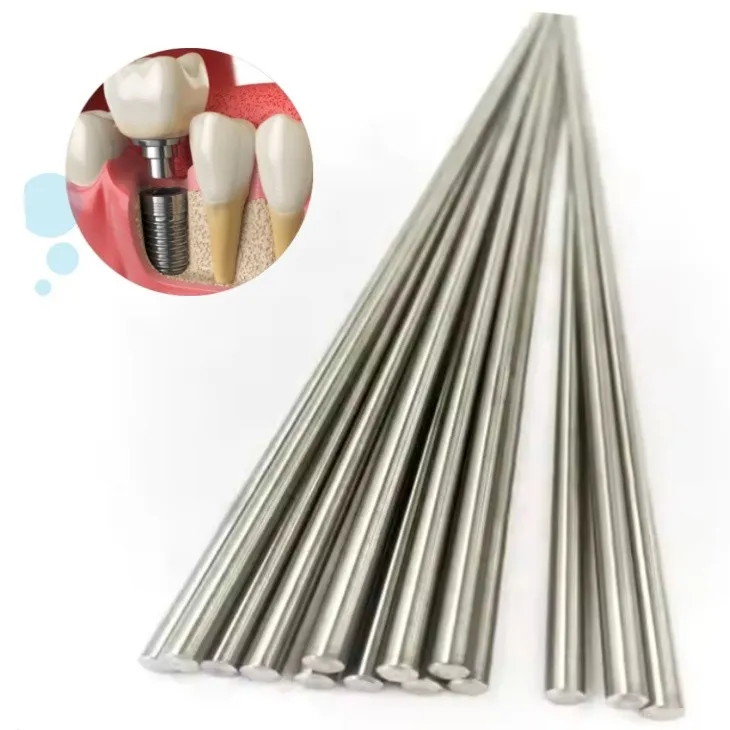 ASTM F13667 TC4 Ti rods for dental bases Abutment Bridge