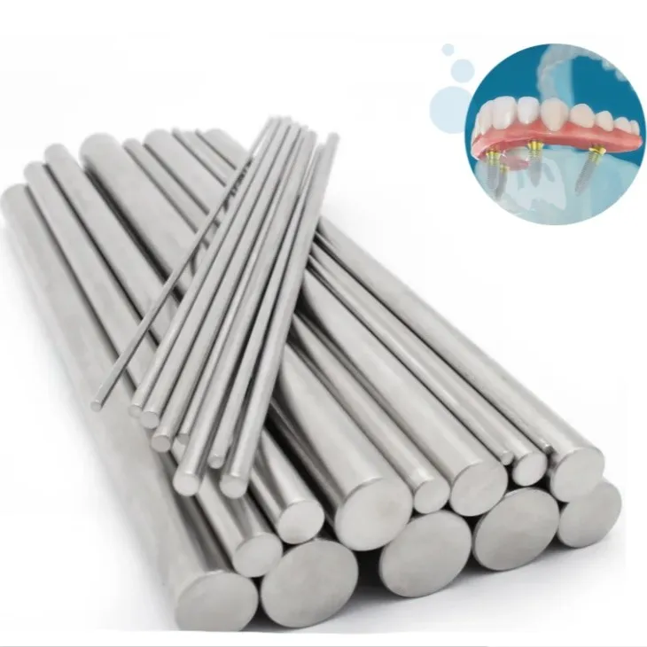 ASTM F13667 TC4 Ti rods for dental bases Abutment Bridge